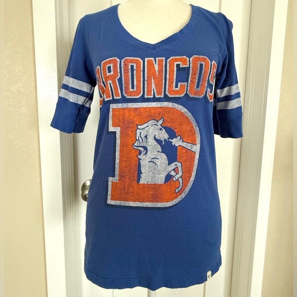 ’47 Brand Denver Broncos Retro Logo Tee Shirt Women’s Small